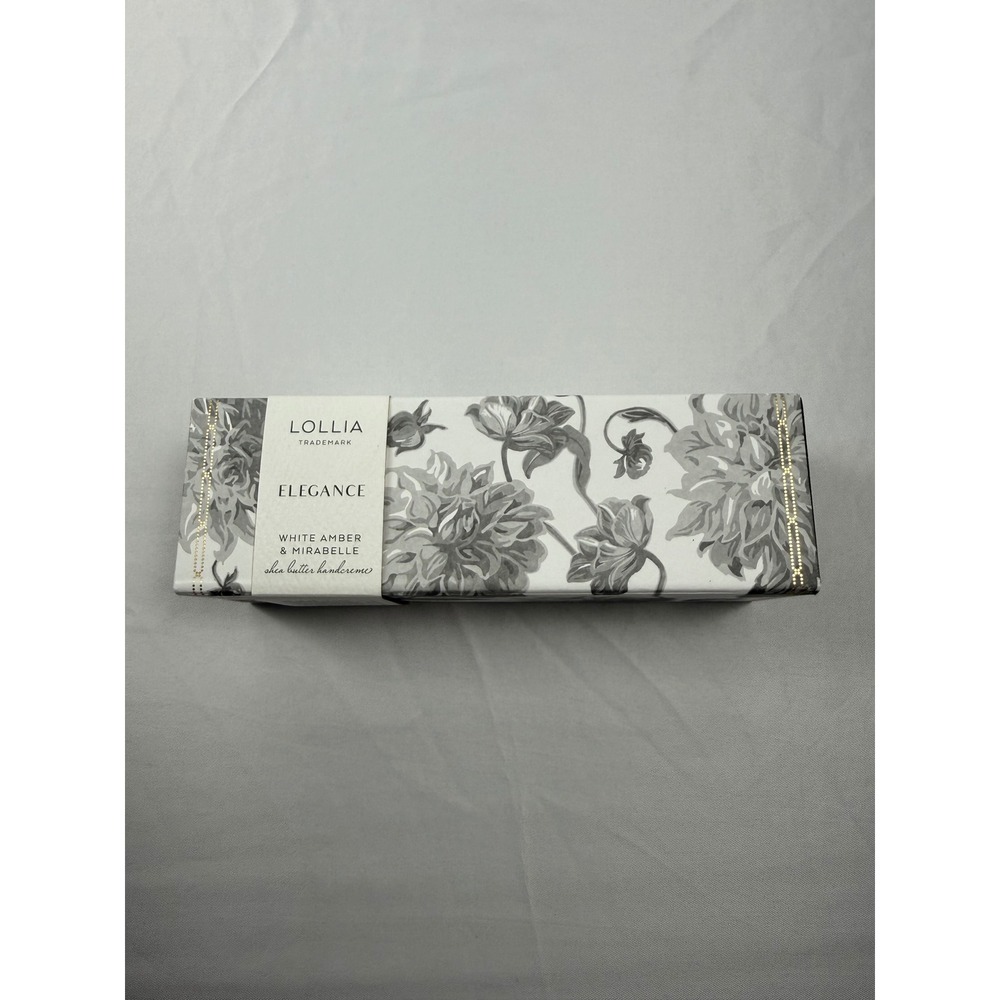 Lollia Elegance Hand Cream White Amber Mirabelle Shea Butter 4 oz Margot Elena